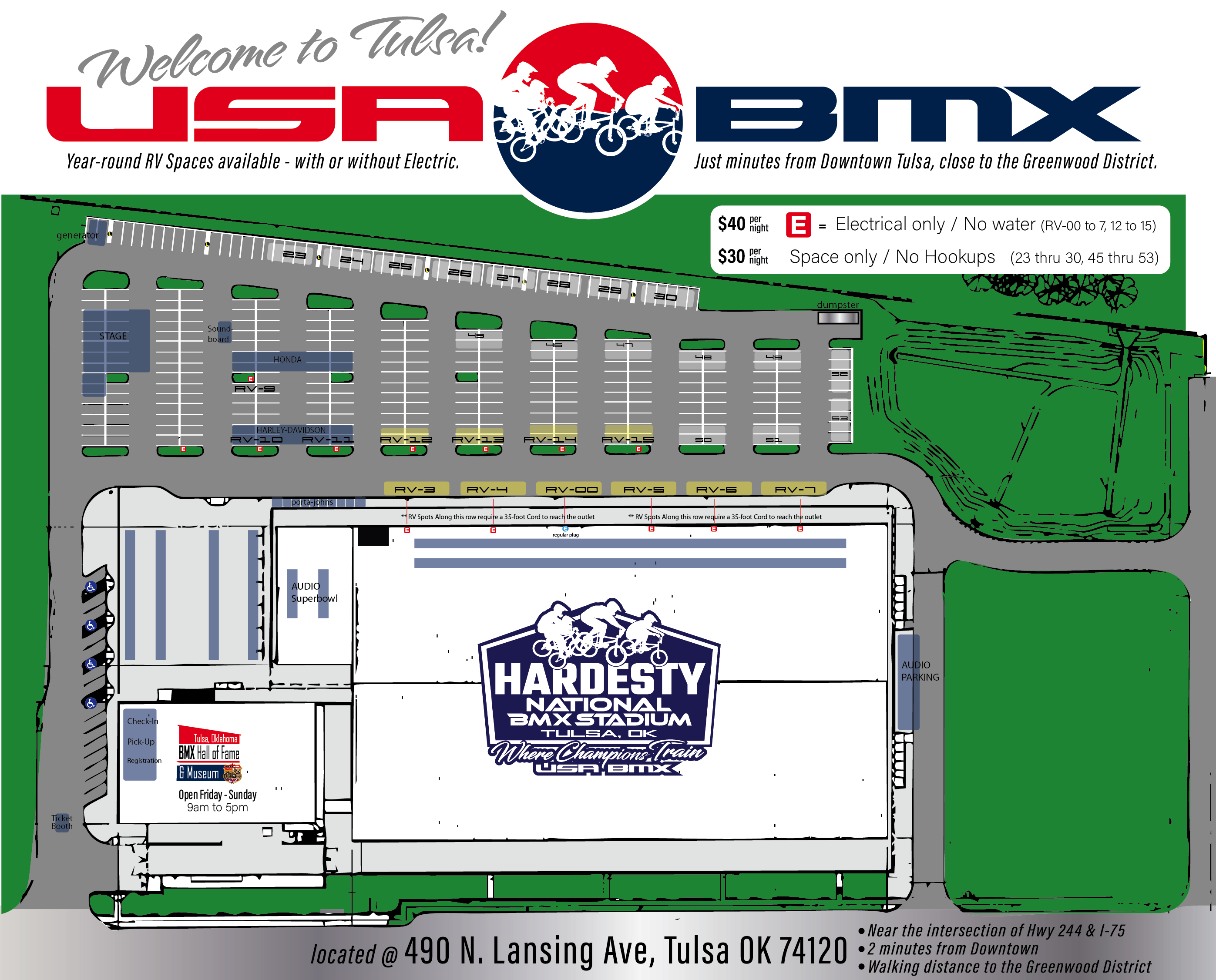 Hardesty RV Camping Map